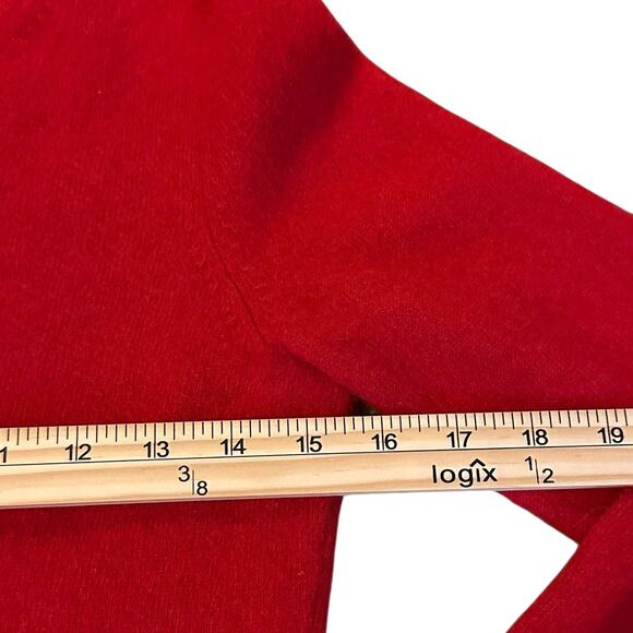 Charter Club Luxury 100% Cashmere Red Sweater Tagged M, Fits XS Holiday Xmas - Picture 5 of 8